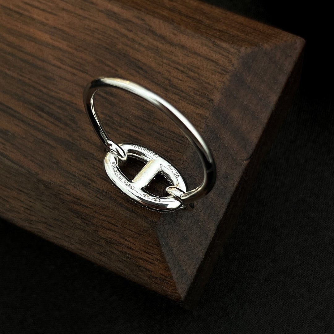 [Love Aura]RONDE SMALL SILVER DIAMOND RING