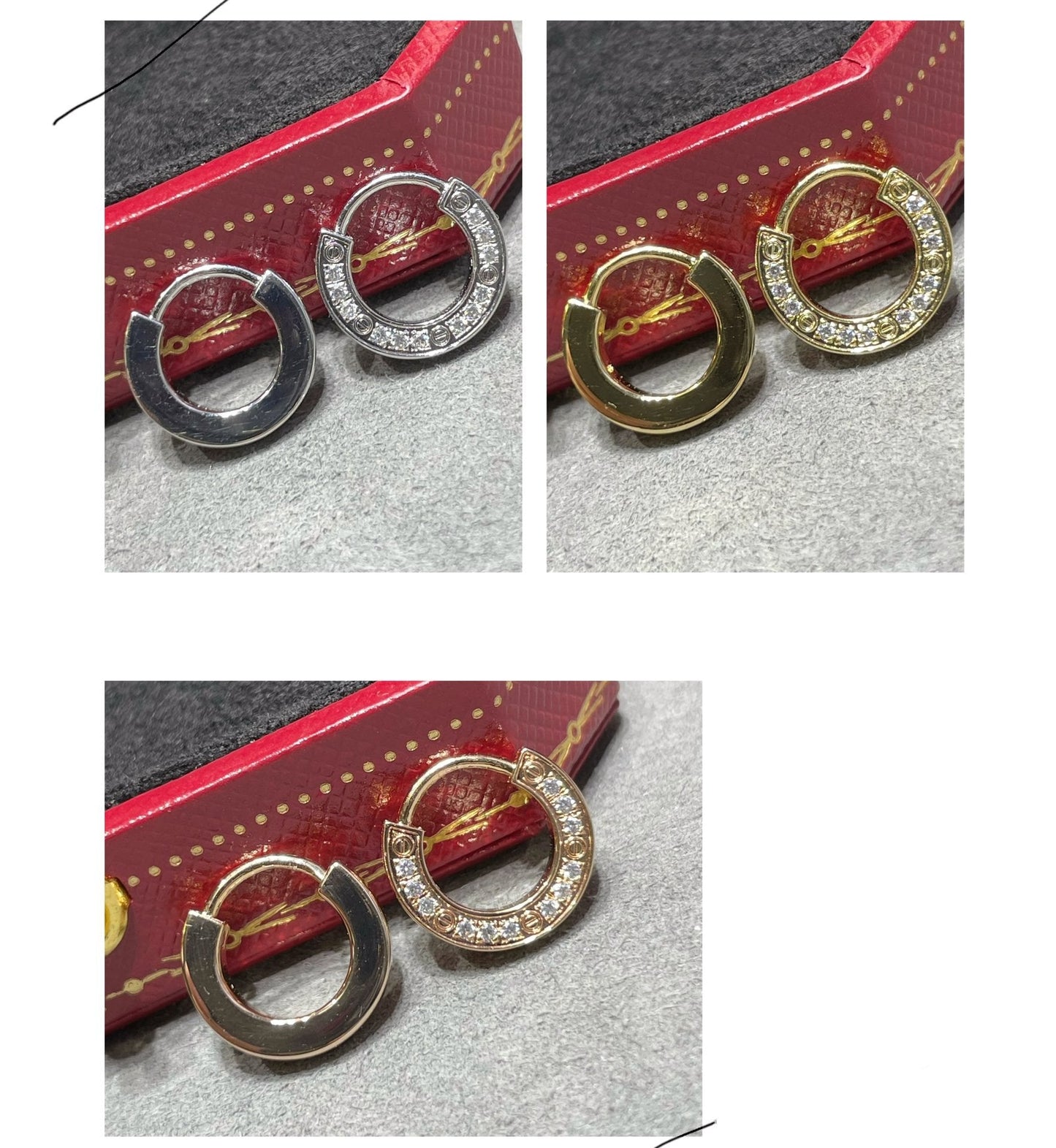 [Love Aura]LOVE DIAMOND EARRINGS