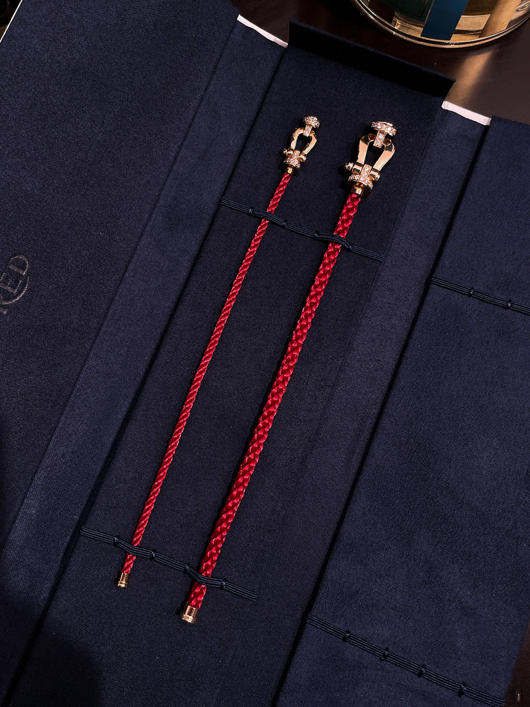 [Love Aura]FORCE 10 HALF DIAMOND PINK GOLD RED CORDERI LARGE AND MEDIUM MODEL