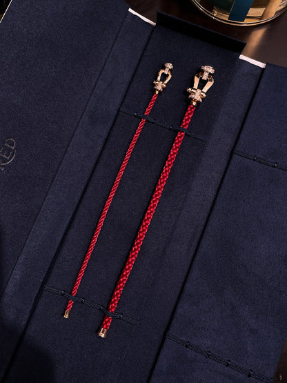 [Love Aura]FORCE 10 HALF DIAMOND PINK GOLD RED CORDERI LARGE AND MEDIUM MODEL