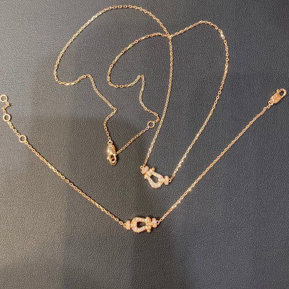 [Love Aura]FORCE 10 DIAMOND PINK GOLD NECKLACE MINI MODEL