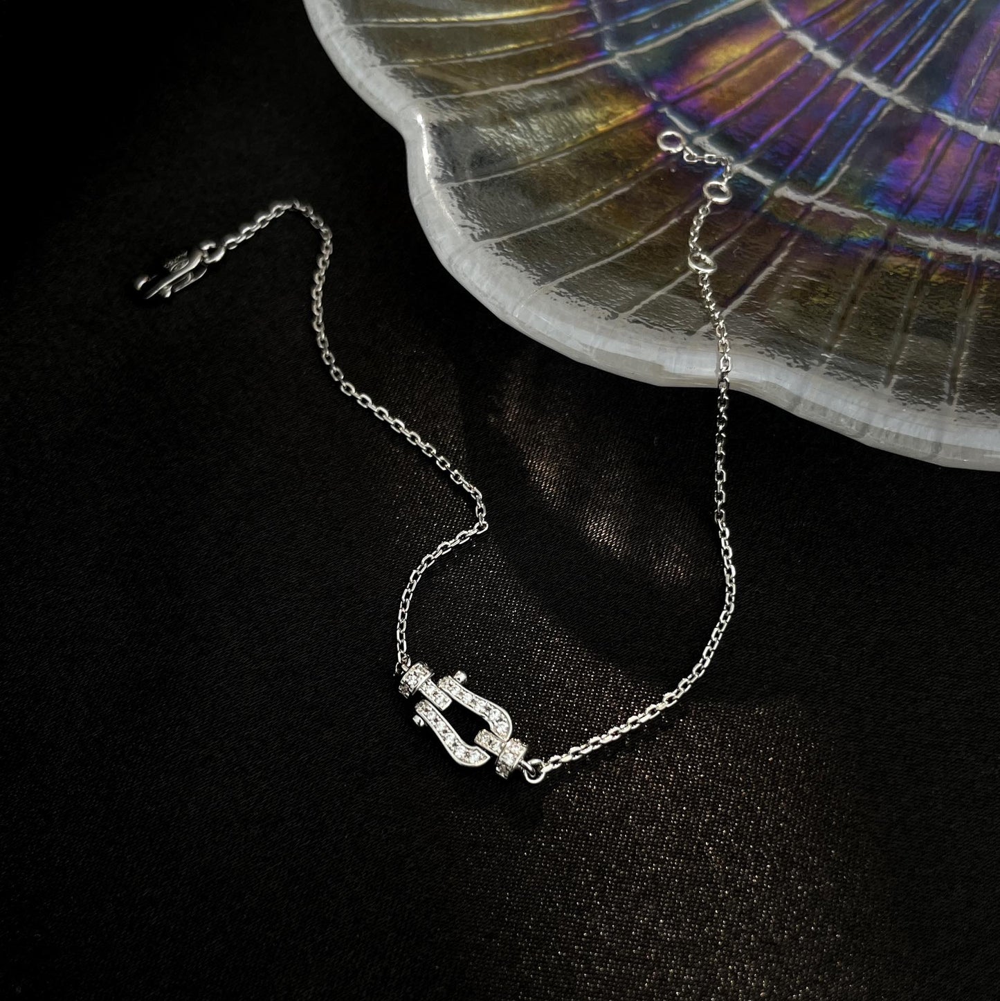 [Love Aura]FORCE 10 FULL DIAMOND BUCKLE CHAIN LINK MINI MODEL