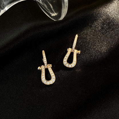 [Love Aura]FORCE 10 FULL DIAMOND DROP EARRINGS MEDIUM MODEL