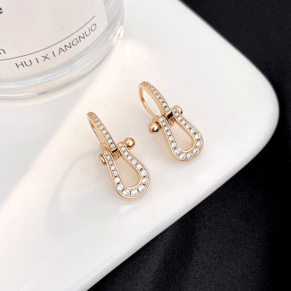 [Love Aura]FORCE 10 FULL DIAMOND DROP EARRINGS MEDIUM MODEL