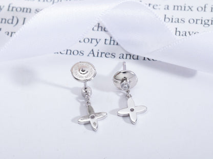 [Love Aura]VIDYLLE SILVER DIAMOND MINI DROP EARRINGS