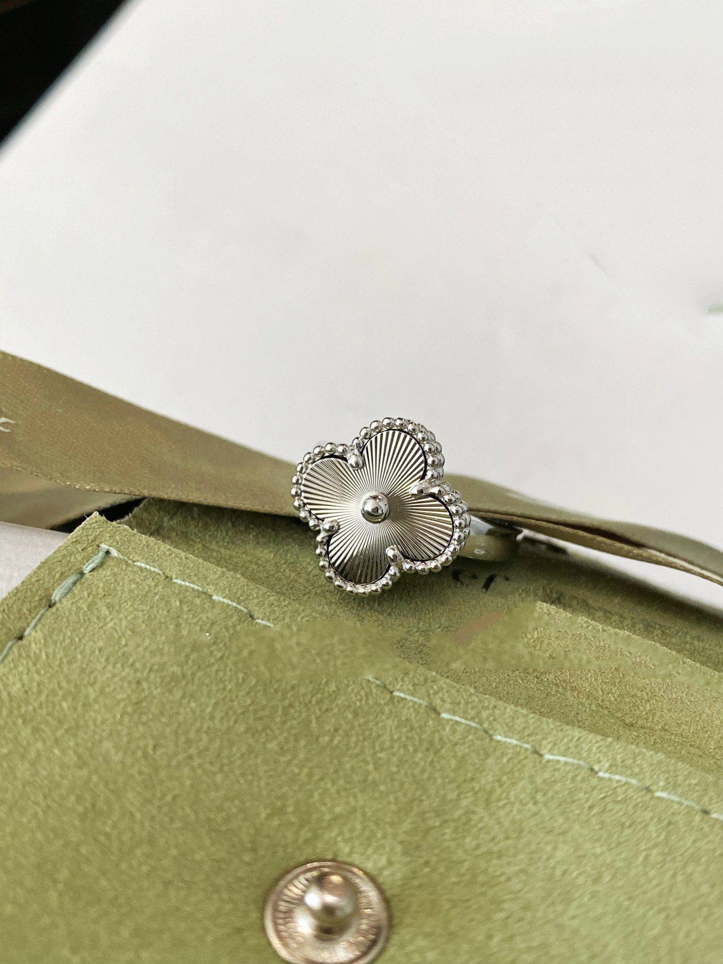 [Love Aura]CLOVER SILVER RING