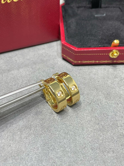 [Love Aura]LOVE 5.5MM 1 DIAMOND EARRINGS