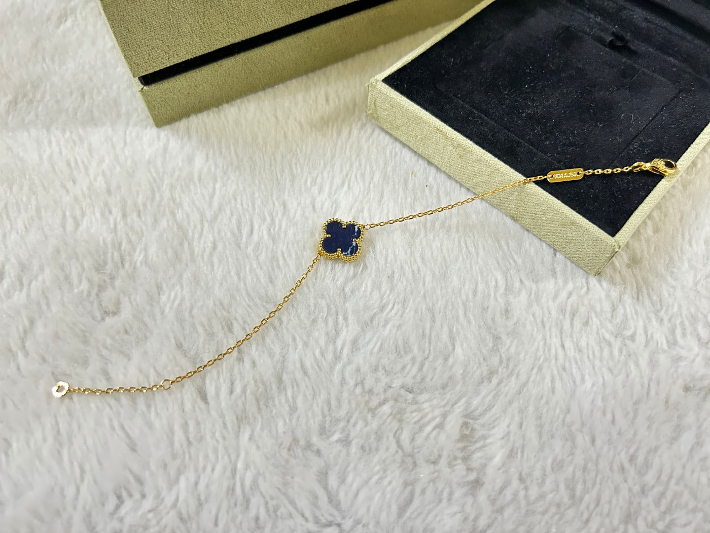 [Love Aura]CLOVER 1 MOTIF PIETERSITE BRACELET