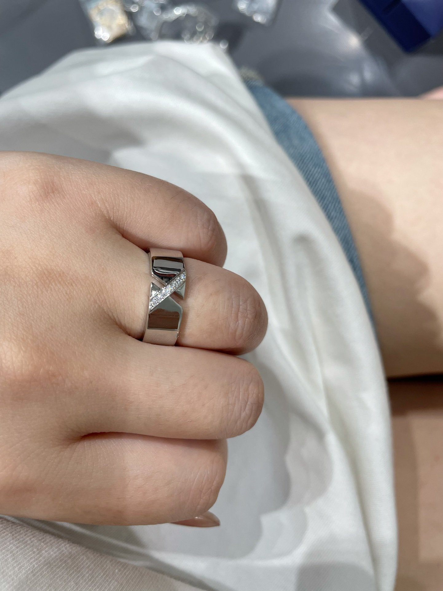 [Love Aura]LIENS EVIDENCE DIAOMOND RING