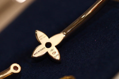 [Love Aura]IDYLLE PINK GOLD OPEN BRACELET DIAMOND PAVED