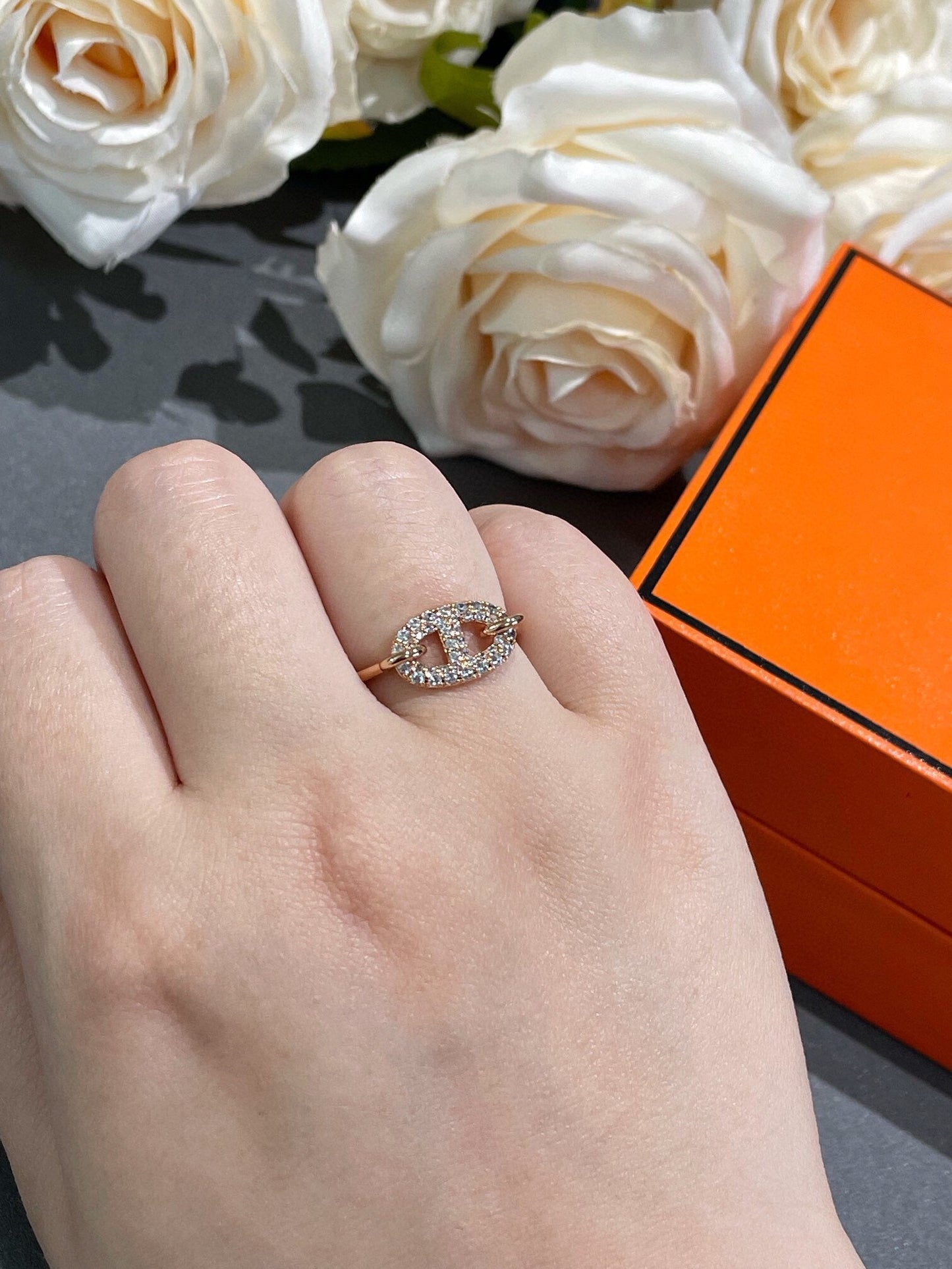 [Love Aura]RONDE SMALL DIAMOND RING