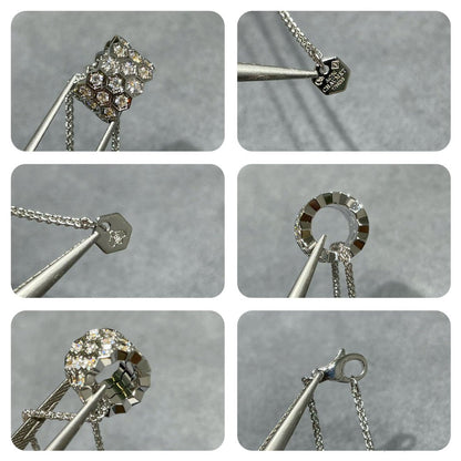 [Love Aura]BEE LOVE DIAMOND PAVED 3 ROW NECKLACE