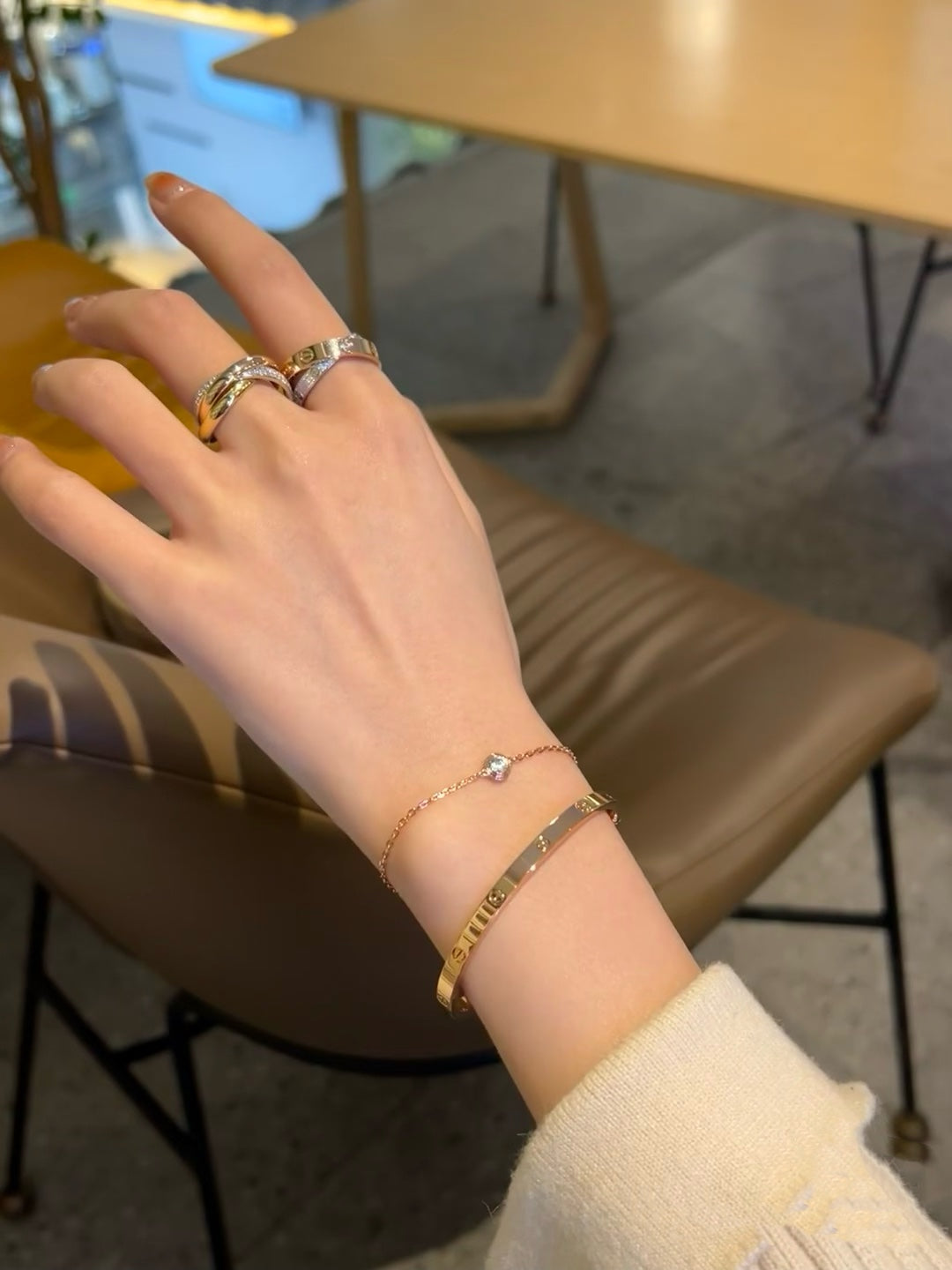 [Love Aura]DAMOUR DIAMOND LINK BRACELET