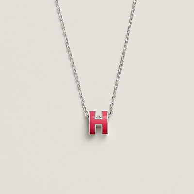 [Love Aura]H NECKLACE PINK
