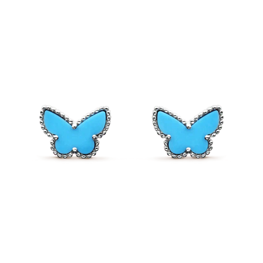 [Love Aura]BUTTERFLY TURQUOISE EARRINGS SILVER