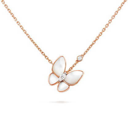 [Love Aura]BUTTERFLY MOP DIAMOND NECKLACE