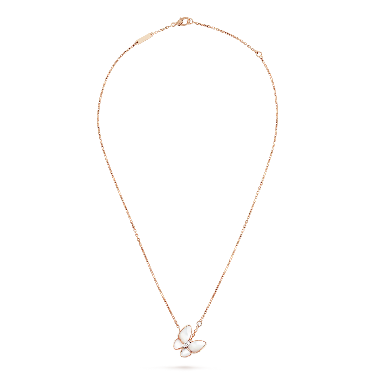 [Love Aura]BUTTERFLY MOP DIAMOND NECKLACE