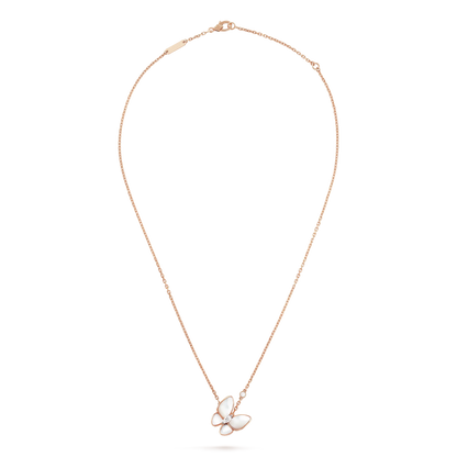 [Love Aura]BUTTERFLY MOP DIAMOND NECKLACE