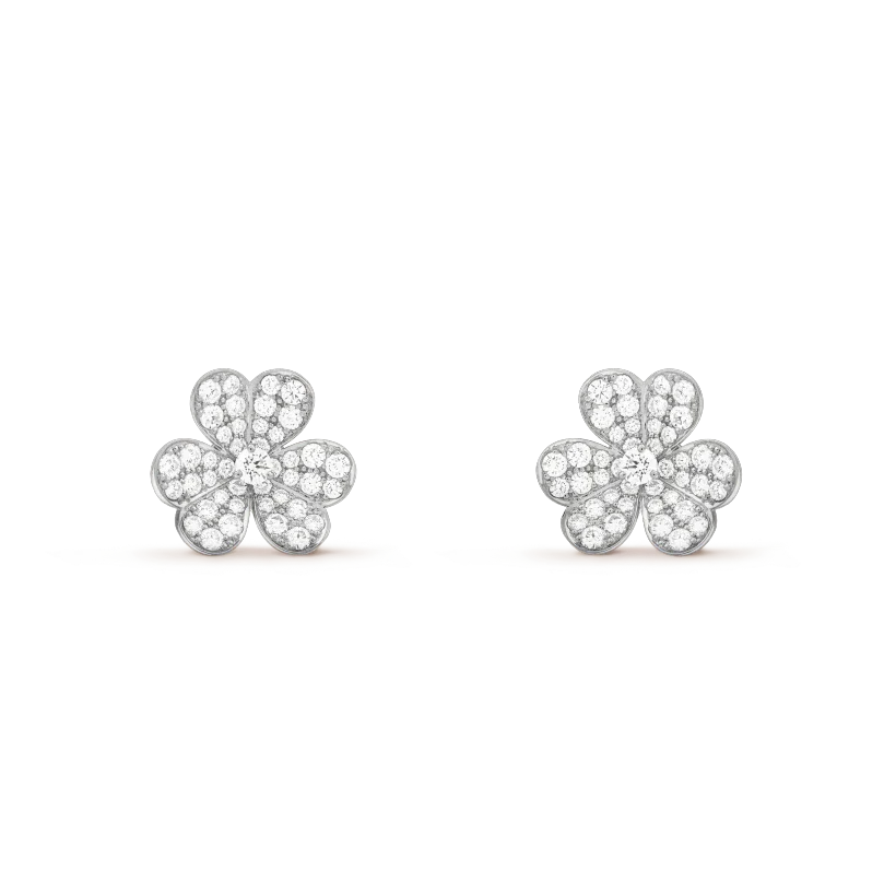 [Love Aura]CLOVER COMOS DIAMOND EARRINGS SILVER