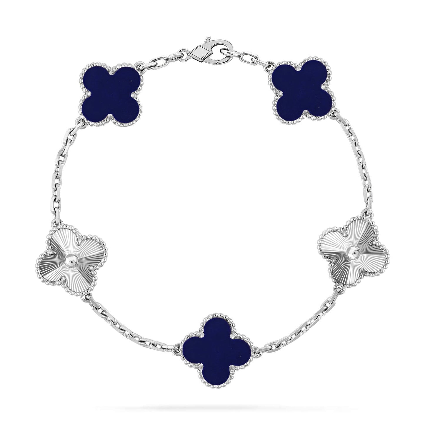 [Love Aura]CLOVER 5 MOTIF LAPIS LAZULI BRACELET COLLECTION
