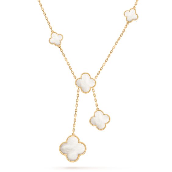 [Love Aura]CLOVER MOTHER OF PEARL NECKLACE 6 MOTIF