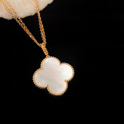 [Love Aura]CLOVER 25MM MOP LARGE PENDANT NECKLACE