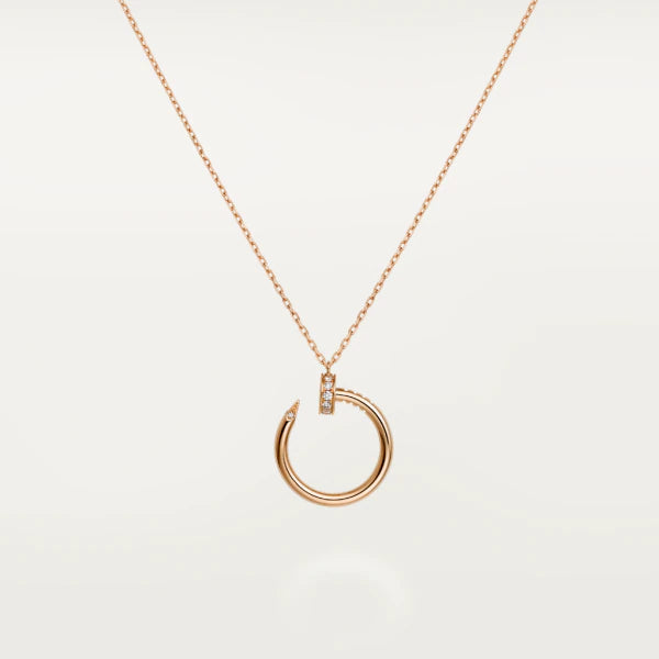 [Love Aura]JUSTE NECKLACE PINK GOLD