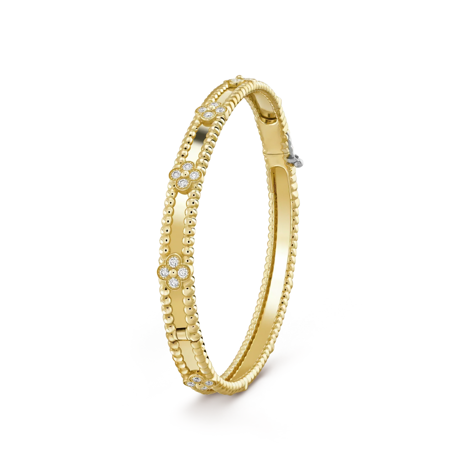 [Love Aura]CLOVER BRACELET 4MM DIAMONDS