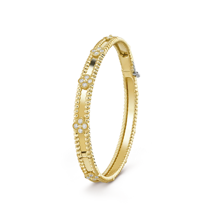 [Love Aura]CLOVER BRACELET 4MM DIAMONDS