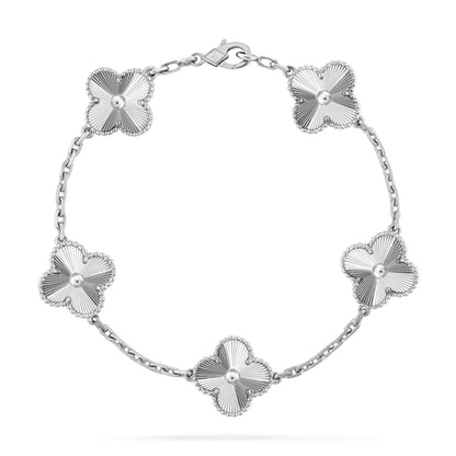 [Love Aura]CLOVER SILVER 5 MOTIFS BRACELET