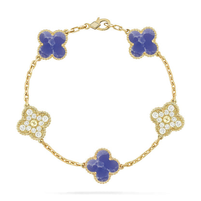 [Love Aura]CLOVER 5 MOTIF BLUE VEINS BRACELET COLLECTION