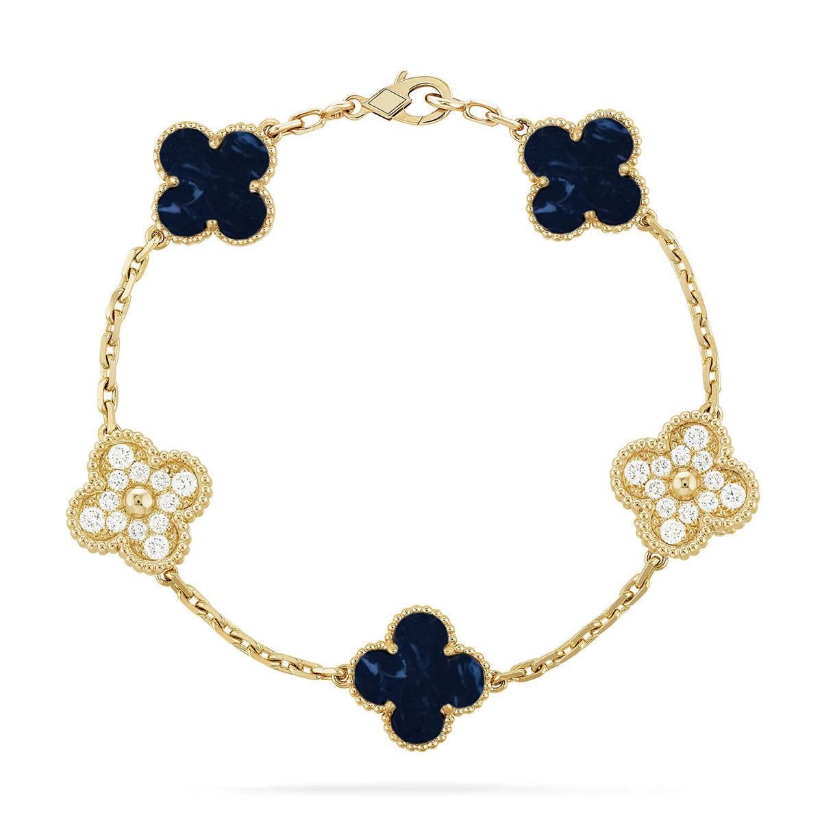 [Love Aura]CLOVER 5 MOTIF PIETERSITE BRACELET COLLECTION
