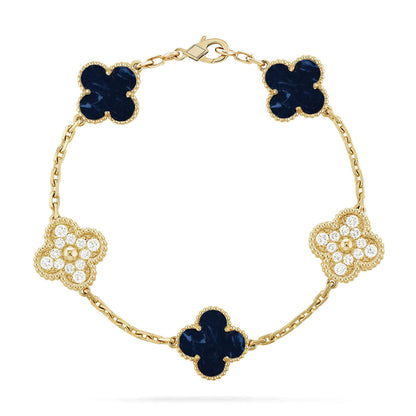 [Love Aura]CLOVER 5 MOTIF PIETERSITE BRACELET COLLECTION