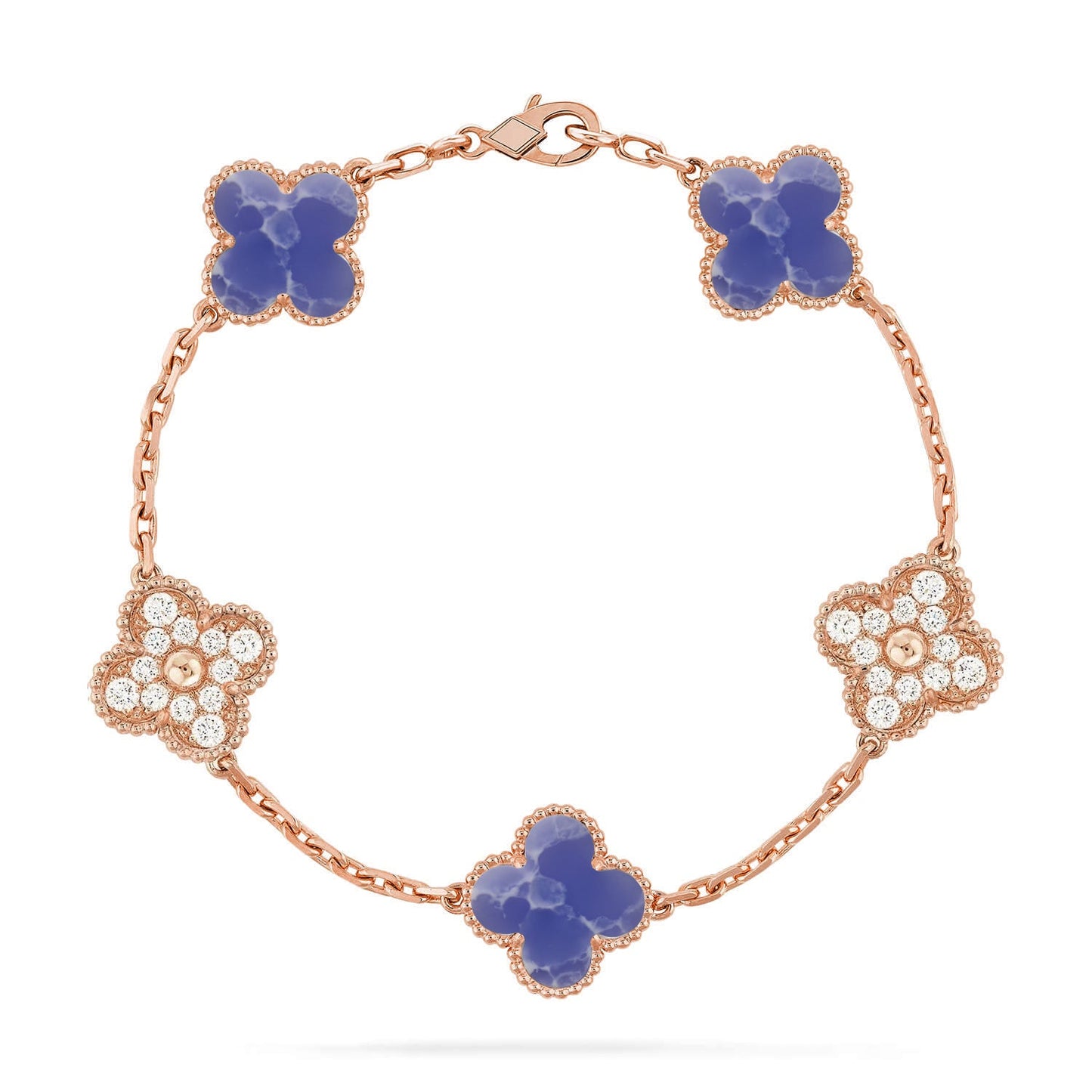 [Love Aura]CLOVER 5 MOTIF BLUE VEINS BRACELET COLLECTION