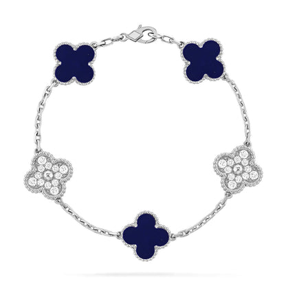 [Love Aura]CLOVER 5 MOTIF LAPIS LAZULI BRACELET COLLECTION