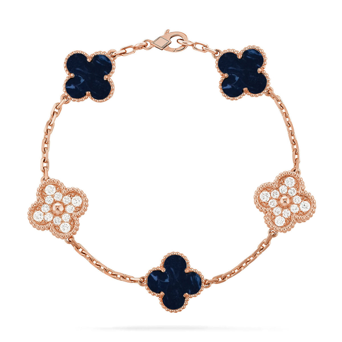 [Love Aura]CLOVER 5 MOTIF PIETERSITE BRACELET COLLECTION