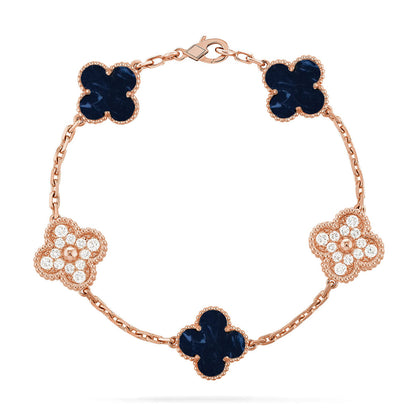 [Love Aura]CLOVER 5 MOTIF PIETERSITE BRACELET COLLECTION