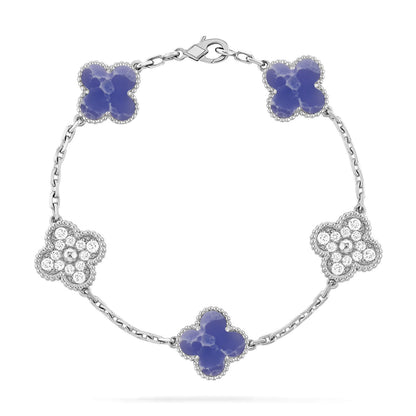 [Love Aura]CLOVER 5 MOTIF BLUE VEINS BRACELET COLLECTION