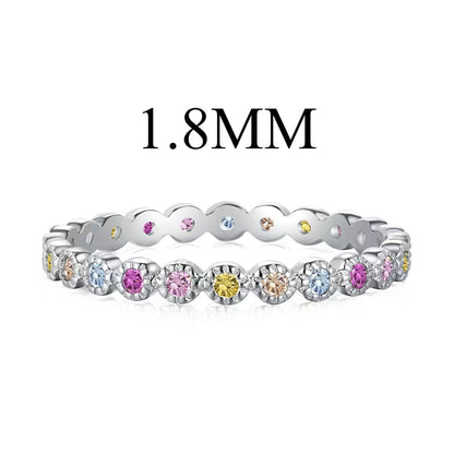 [Love Aura]Unique Scintillating Round Cut Daily Ring