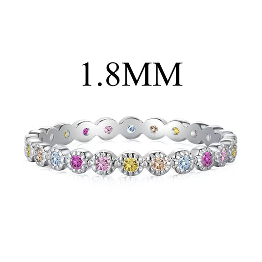 [Love Aura]Unique Scintillating Round Cut Daily Ring