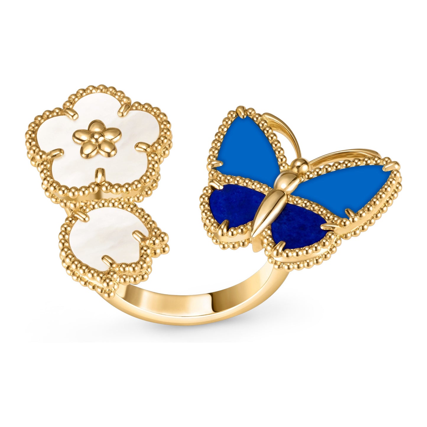 [Love Aura]LUCKY SPRING BUTTERFLY OPEN-FACE RINGS