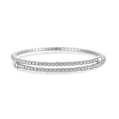 [Love Aura]Row of Diamonds Round Fashion Bracelet
