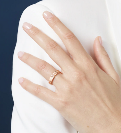 [Love Aura]ALLIANCE LIENS VIDENCE DIAMOND 4MM RING