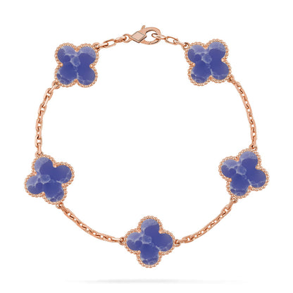 [Love Aura]CLOVER 5 MOTIF BLUE VEINS BRACELET COLLECTION