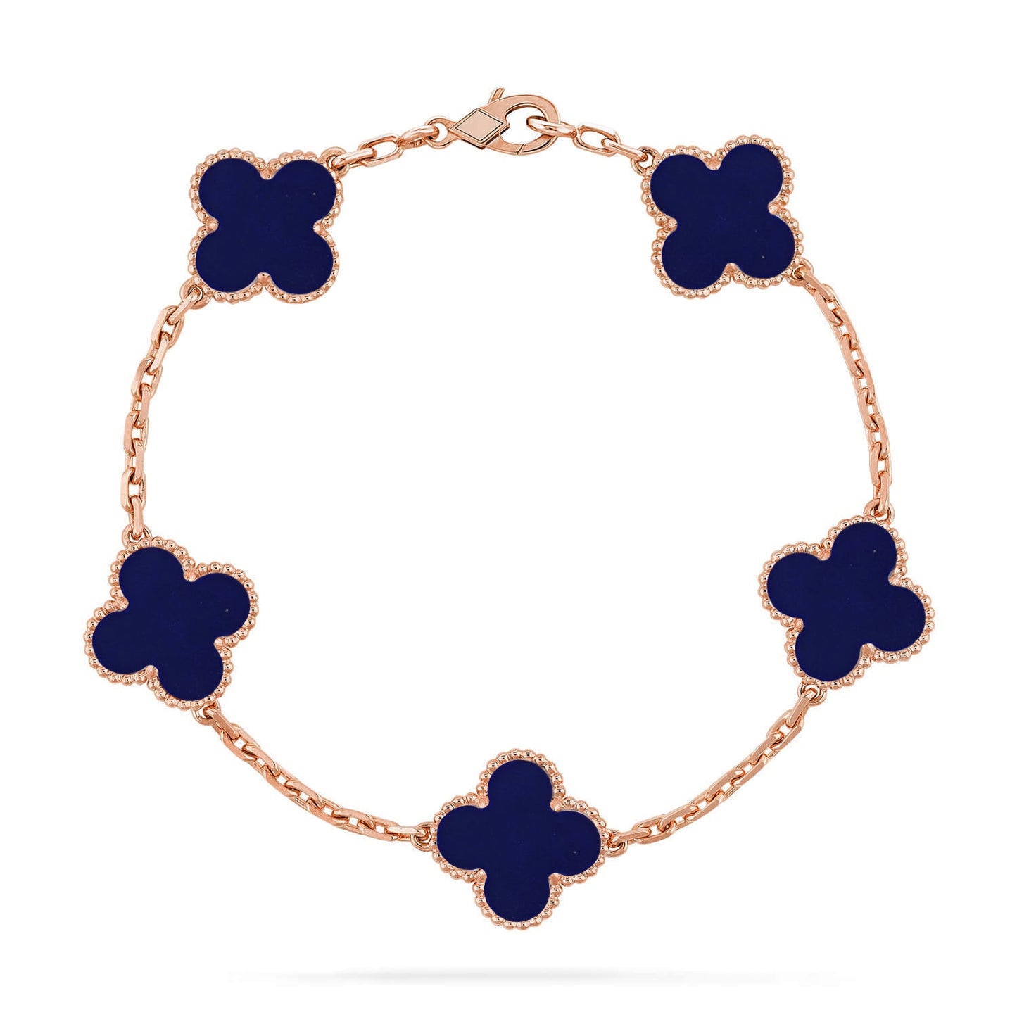 [Love Aura]CLOVER 5 MOTIF LAPIS LAZULI BRACELET COLLECTION