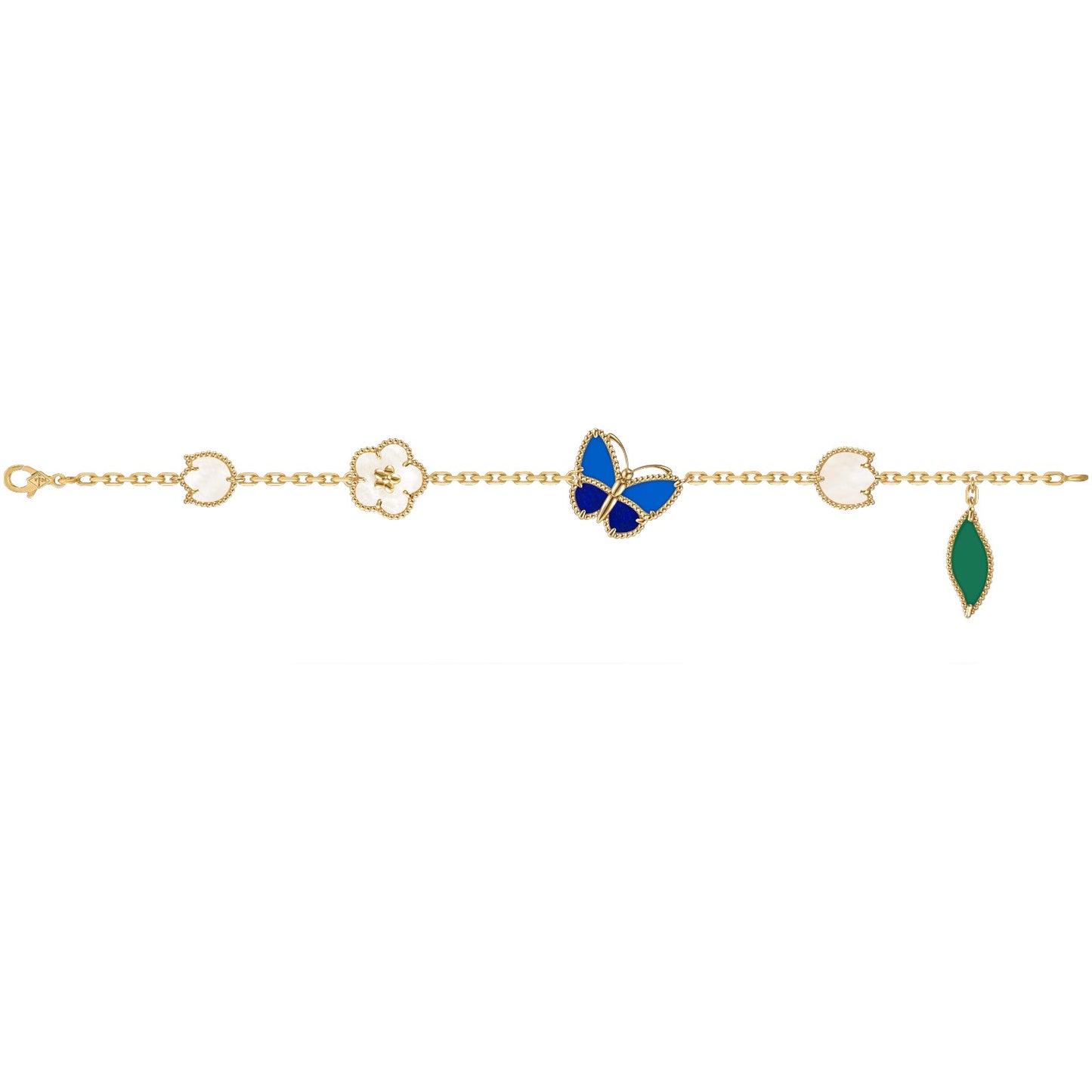 [Love Aura]LUCKY SPRING BUTTERFLY 5 MOTIF BRACELET