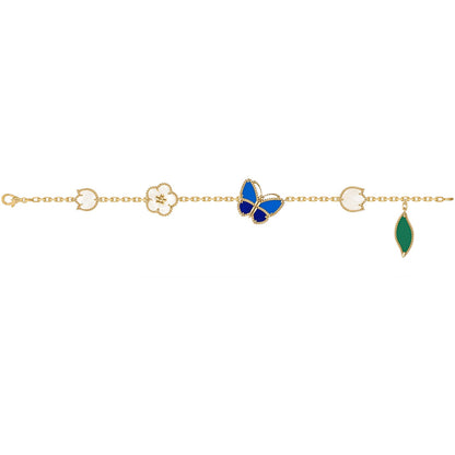 [Love Aura]LUCKY SPRING BUTTERFLY 5 MOTIF BRACELET