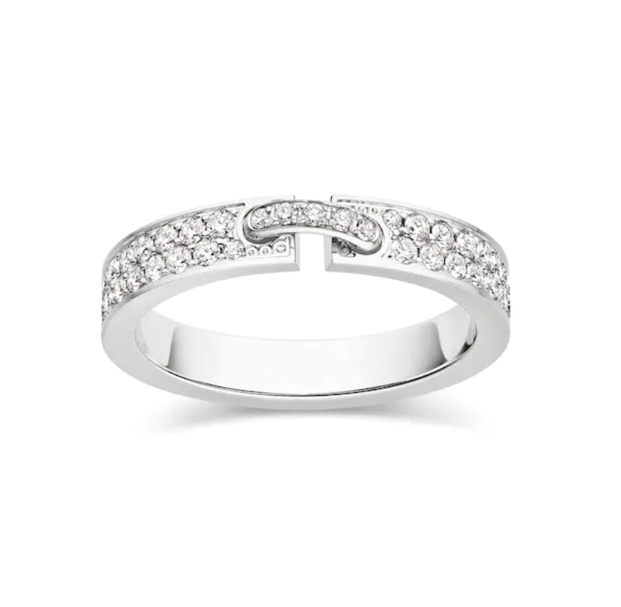 [Love Aura]ALLIANCE LIENS VIDENCE PAVED DIAMOND 4MM RING