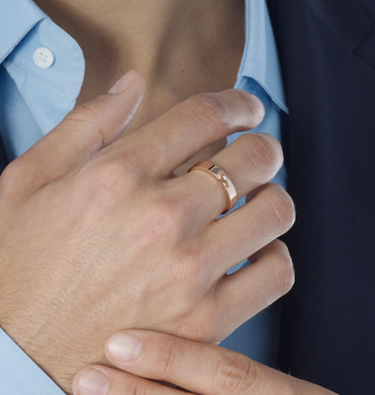 [Love Aura]ALLIANCE LIENS VIDENCE 4MM RING