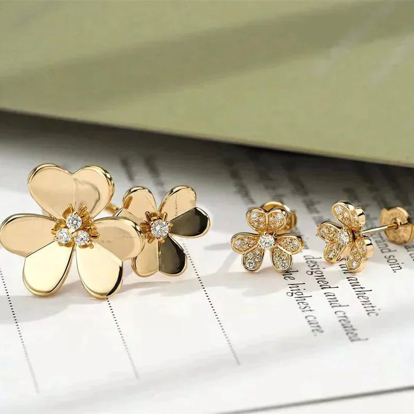 [Love Aura]CLOVER COMOS GOLD DIAMOND RING